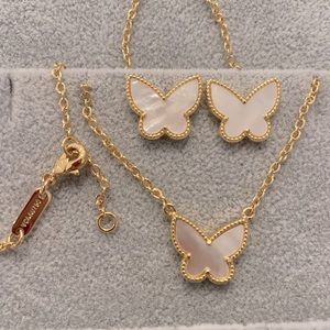 Butterfly clover 3pc Pearl shell jewelry. New. Great Holiday Gift.
